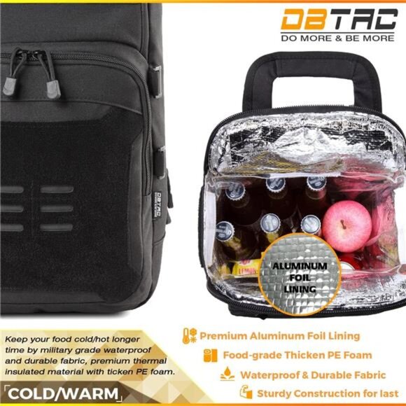 Tactical Lunch Backpack, Large Lunch Cooler for Men Women Adult | Cooler - Picture 11 of 14
